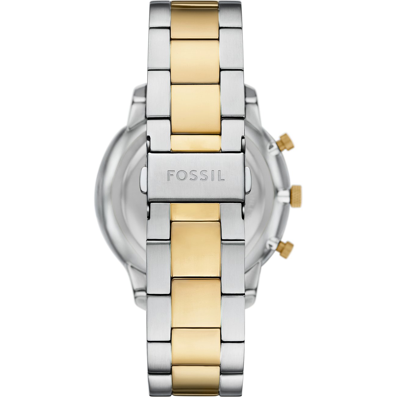 Fossil Herrenuhr mit Edelstahlgehäuse, bicolor.