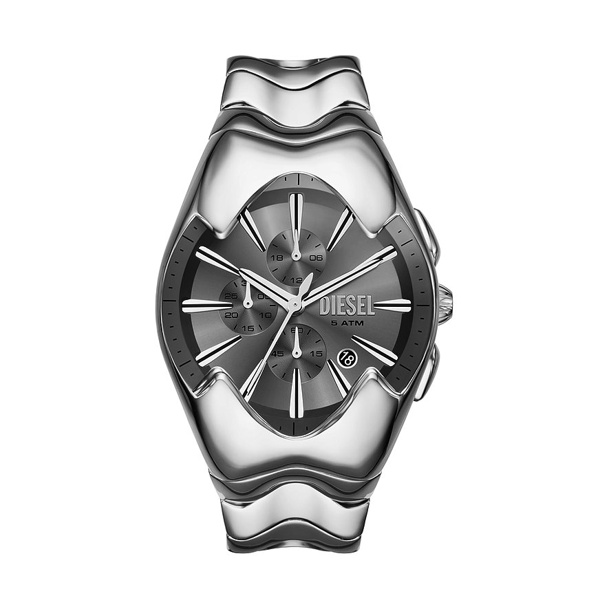 Diesel Chronograph MERCURIAL DZ4683, Herren, Edelstahl, Armband: Edelstahl, Quarz, analog