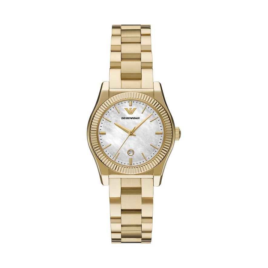 Emporio Armani Damenuhr AR11657, Damen, Edelstahl, Armband: Edelstahl, Quarz, analog