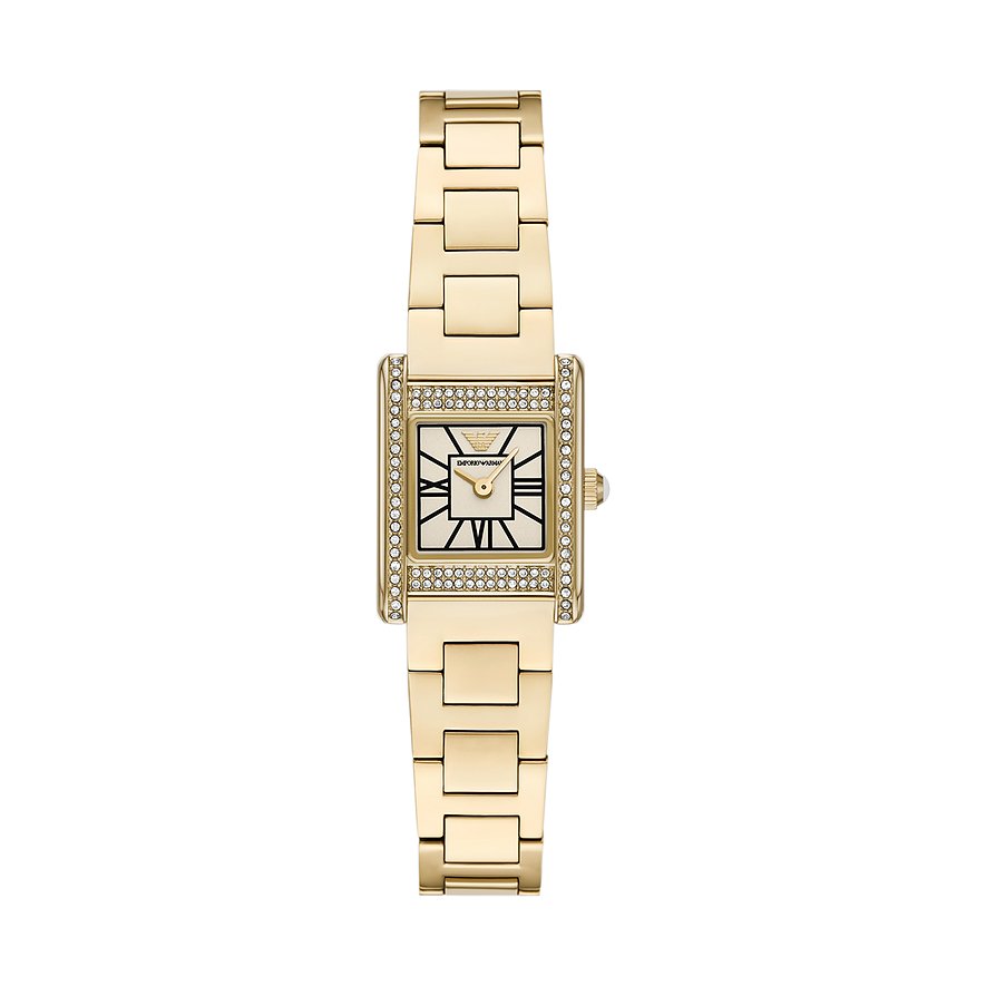 Emporio Armani Damenuhr AR11663, Damen, Edelstahl, Armband: Edelstahl, Quarz, analog
