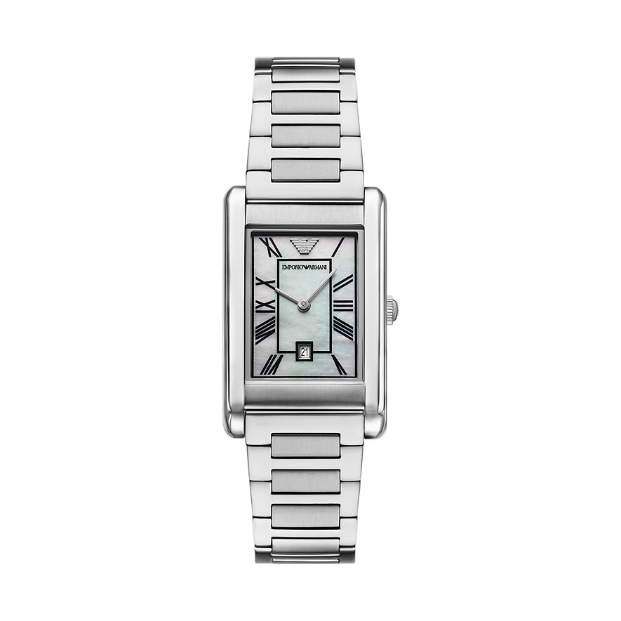 Emporio Armani Herrenuhr AR11664, Herren, Edelstahl, Armband: Edelstahl, Quarz, analog