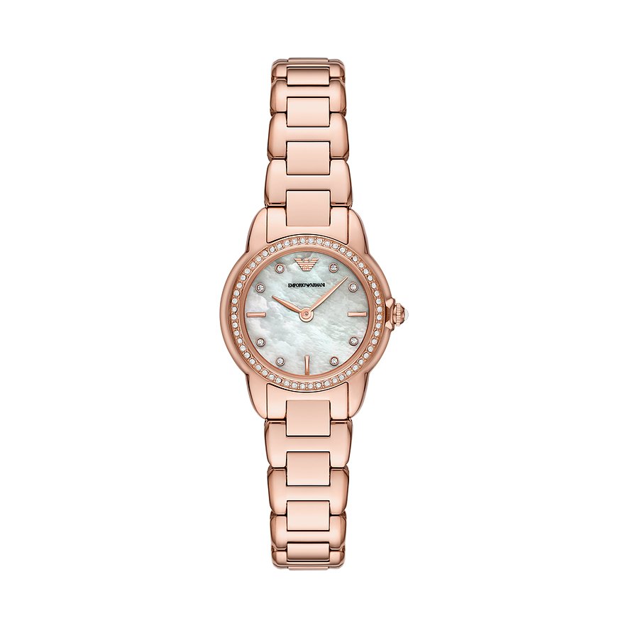 Emporio Armani Damenuhr AR11671, Damen, Edelstahl, Armband: Edelstahl, Quarz, analog