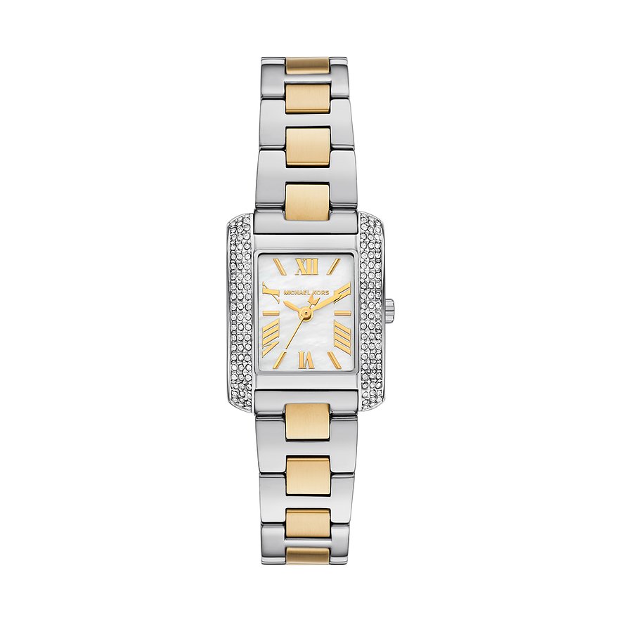 Michael Kors Damenuhr EMERY MK4882, Damen, Edelstahl, Armband: Edelstahl, Quarz, analog