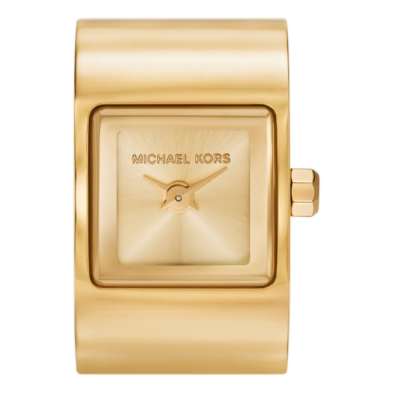 Michael Kors damklocka med boett i rostfritt stål, guldfärgad, analog.