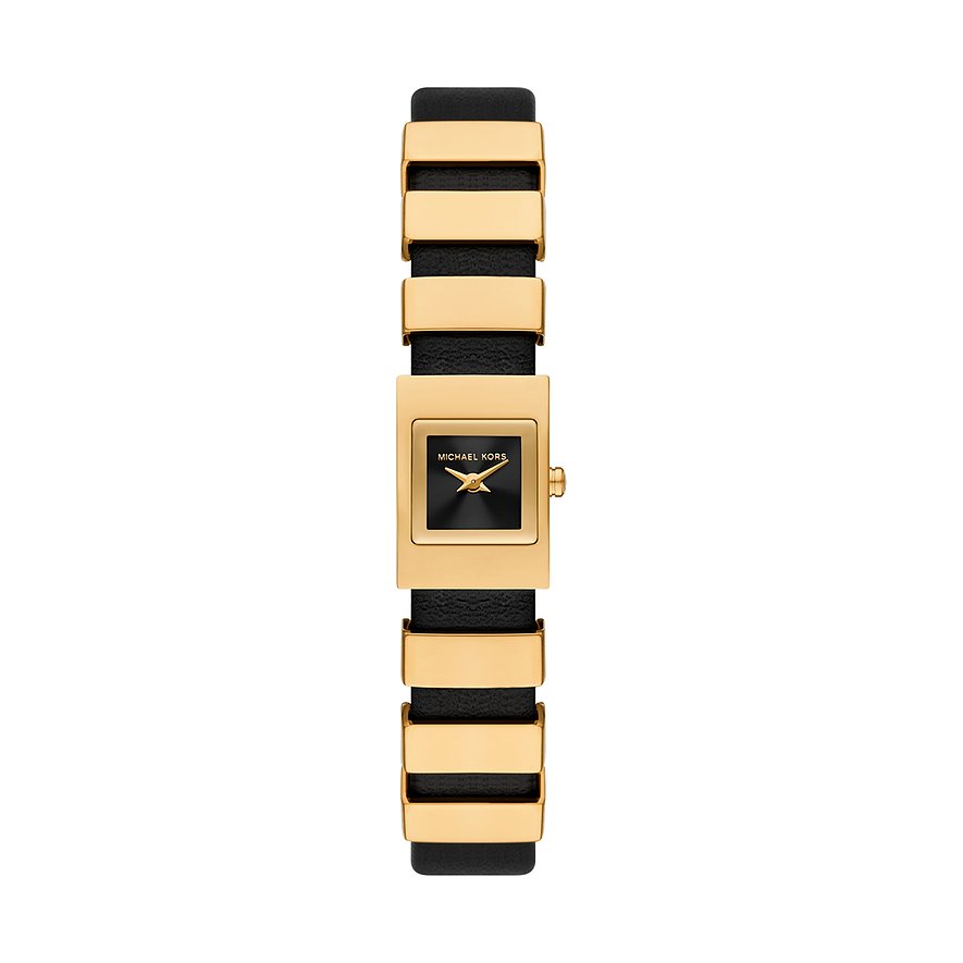 Michael Kors Damenuhr DARRINGTON MK4887, Damen, Edelstahl, Armband: Leder, Quarz, analog