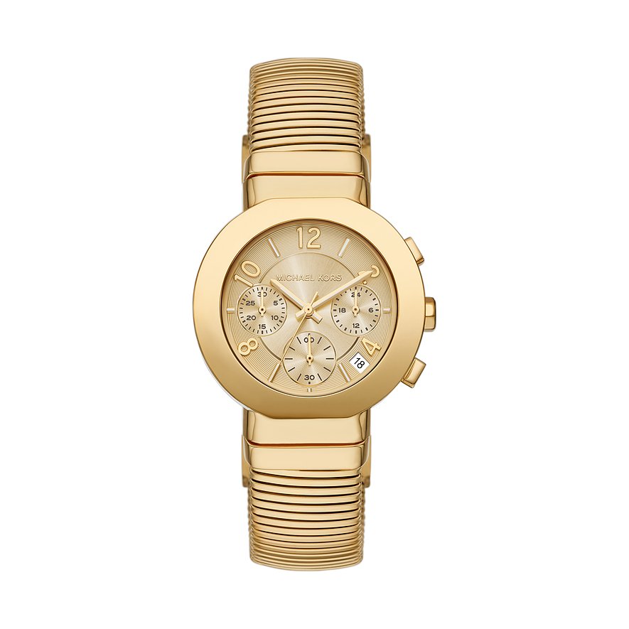 Michael Kors Chronograph GRAMERCY MK7525, Damen, Edelstahl, Armband: Edelstahl, Quarz, analog