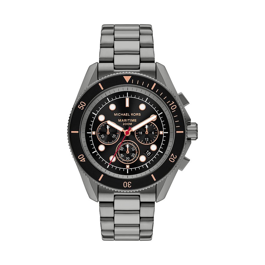 Michael Kors Chronograph MARITIME MK9204, Herren, Edelstahl, Armband: Edelstahl, Quarz, analog