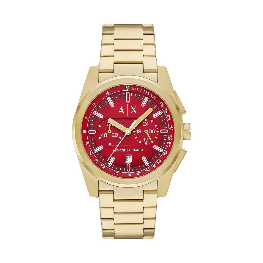 Armani Exchange Chronograph AX2863, Herren, Edelstahl, Armband: Edelstahl, Quarz, analog