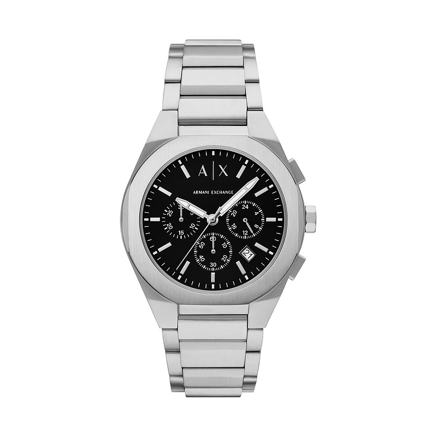 Armani Exchange Chronograph AX4186, Herren, Edelstahl, Armband: Edelstahl, Quarz, analog