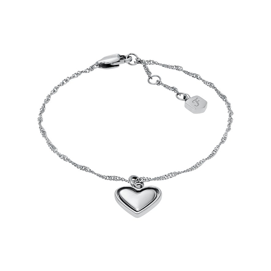 Fossil Armband JEWELRY, Damen, Edelstahl, silber