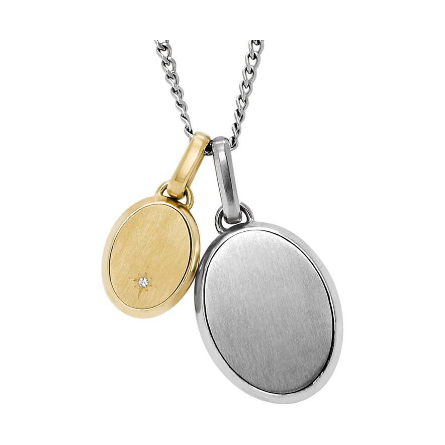 Fossil Kette DREW, Herren, Edelstahl, bicolor