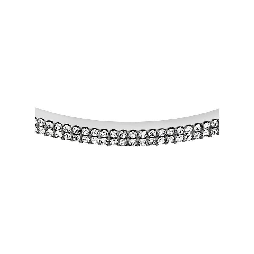 Bracelet Fossil en acier inoxydable avec pierres de verre.
