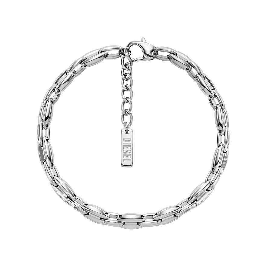 Diesel Armband METAMORPH, Unisex, Edelstahl, silber