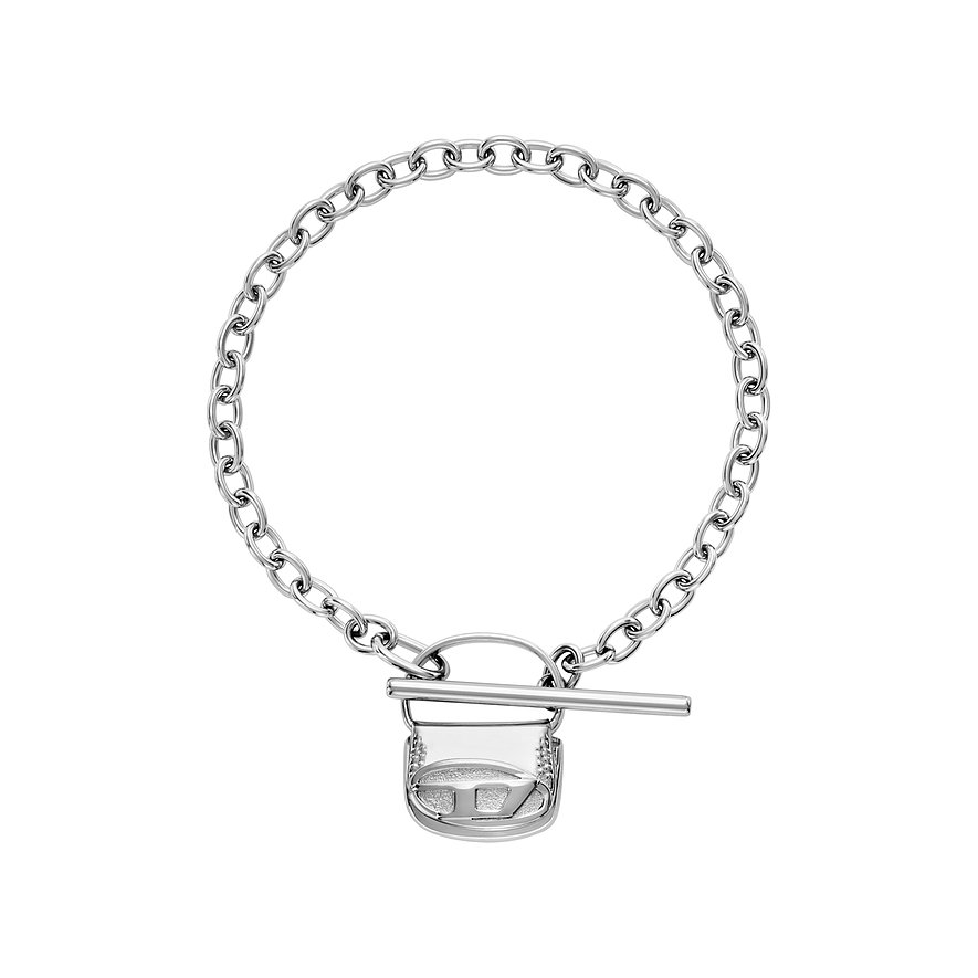 Diesel Armband CHAIN BRACELET, Unisex, Edelstahl, silber