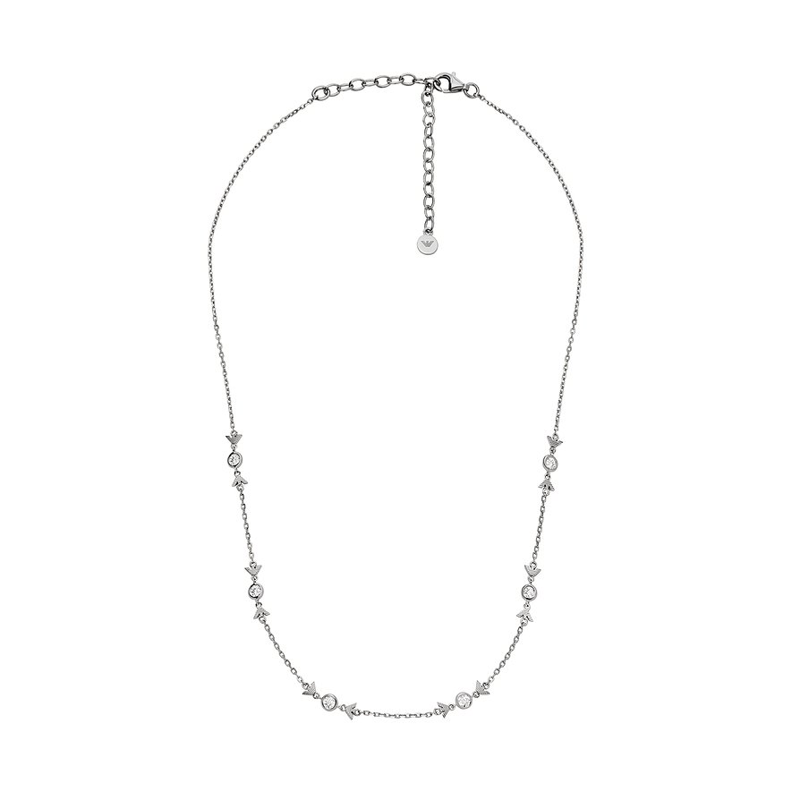 Emporio Armani Halsschmuck aus 925er Silber mit Zirkonia.