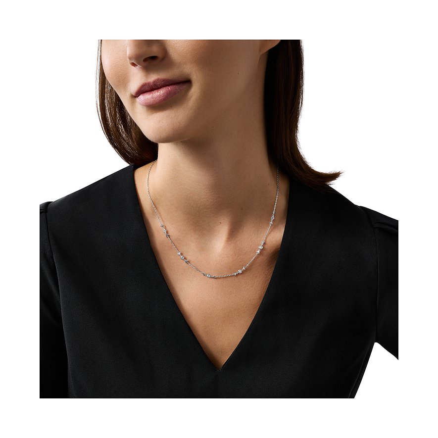 Emporio Armani Halsschmuck aus 925er Silber mit Zirkonia.