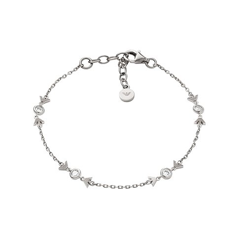 Bracelet Emporio Armani en argent 925 avec zirconias et motifs d'aigle.
