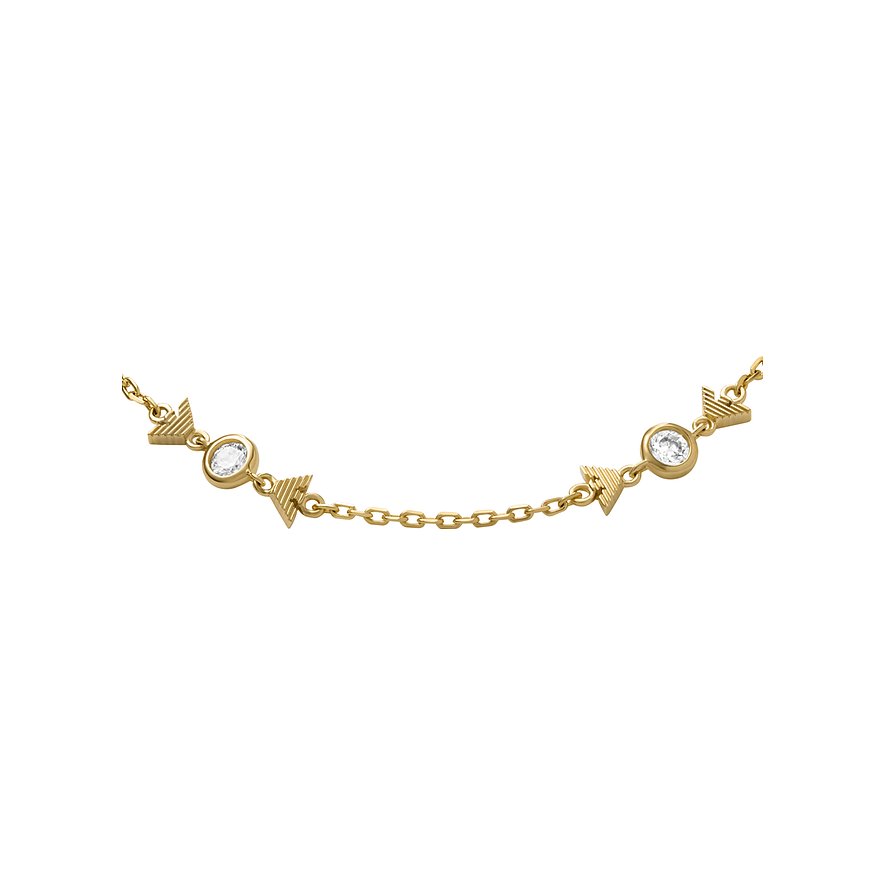 Bracelet Emporio Armani en argent 925 avec zircons et motifs flèches.
