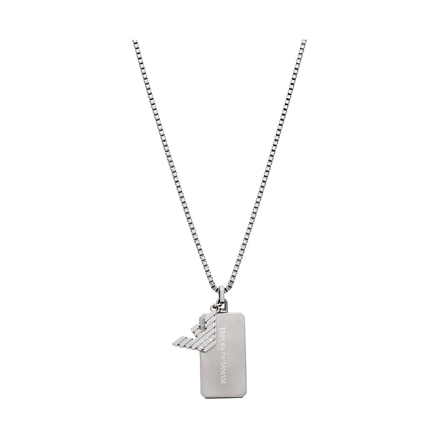 Emporio Armani Kette, Herren, Edelstahl, silber