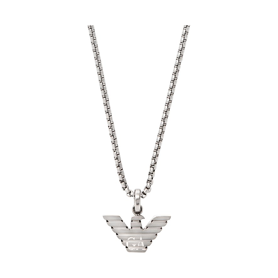 Emporio Armani Kette, Herren, Edelstahl, silber