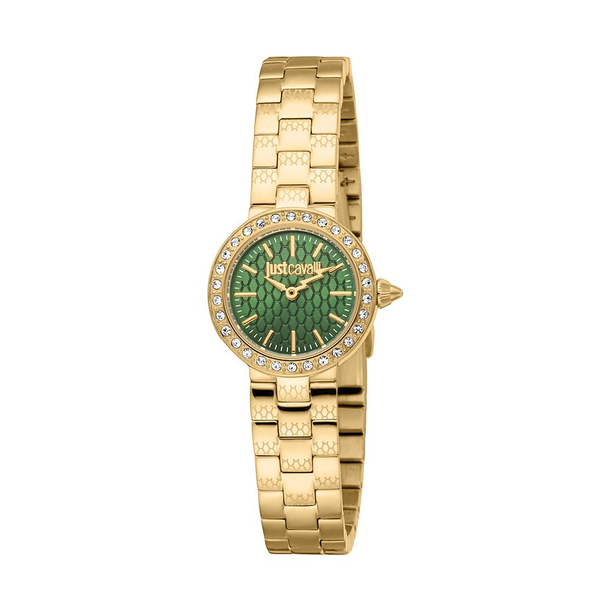 Just Cavalli Damenuhr Mini JC1L362M0065Kristall, synthetisch, Damen, Edelstahl, Armband: Edelstahl, Quarz, analog