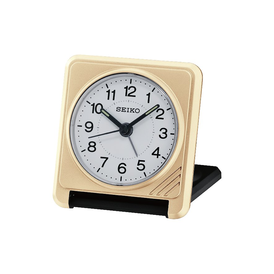 Seiko Wecker Reisewecker QHT015G, Unisex, Kunststoff, Quarz, analog