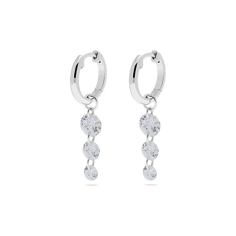 CHRIST Ohrringe aus 925er recyceltem Silber mit Zirkonia.