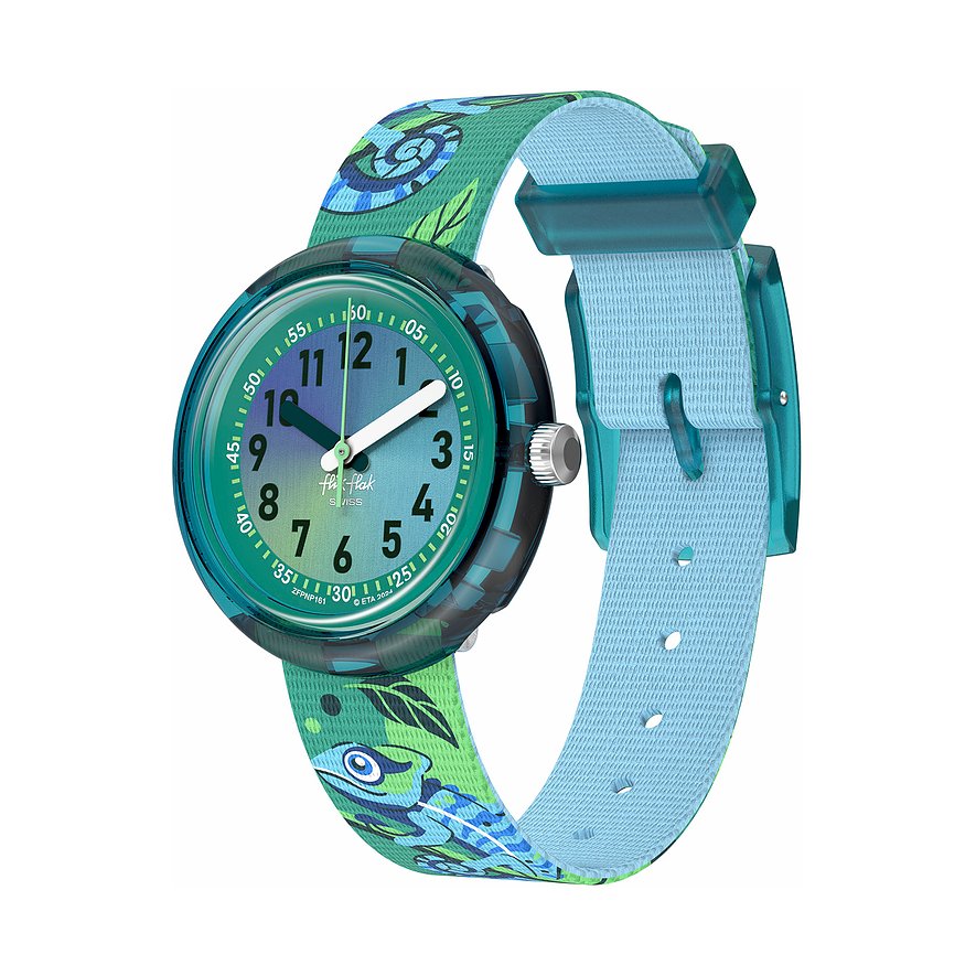 Flik Flak Kinderuhr 2501 FLIK FLAK FRIENDS FUR-EVER FPNP161, Jungen, Kunststoff, Armband: Textil, Quarz, analog