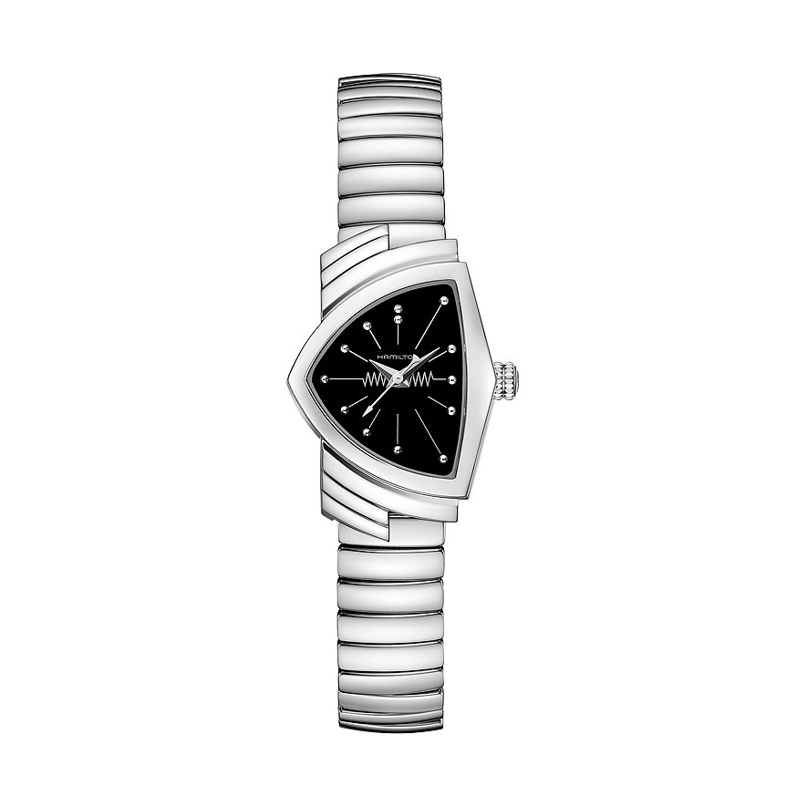 Hamilton Unisexuhr Ventura H24211130, Unisex, Edelstahl, Armband: Edelstahl, Quarz, analog