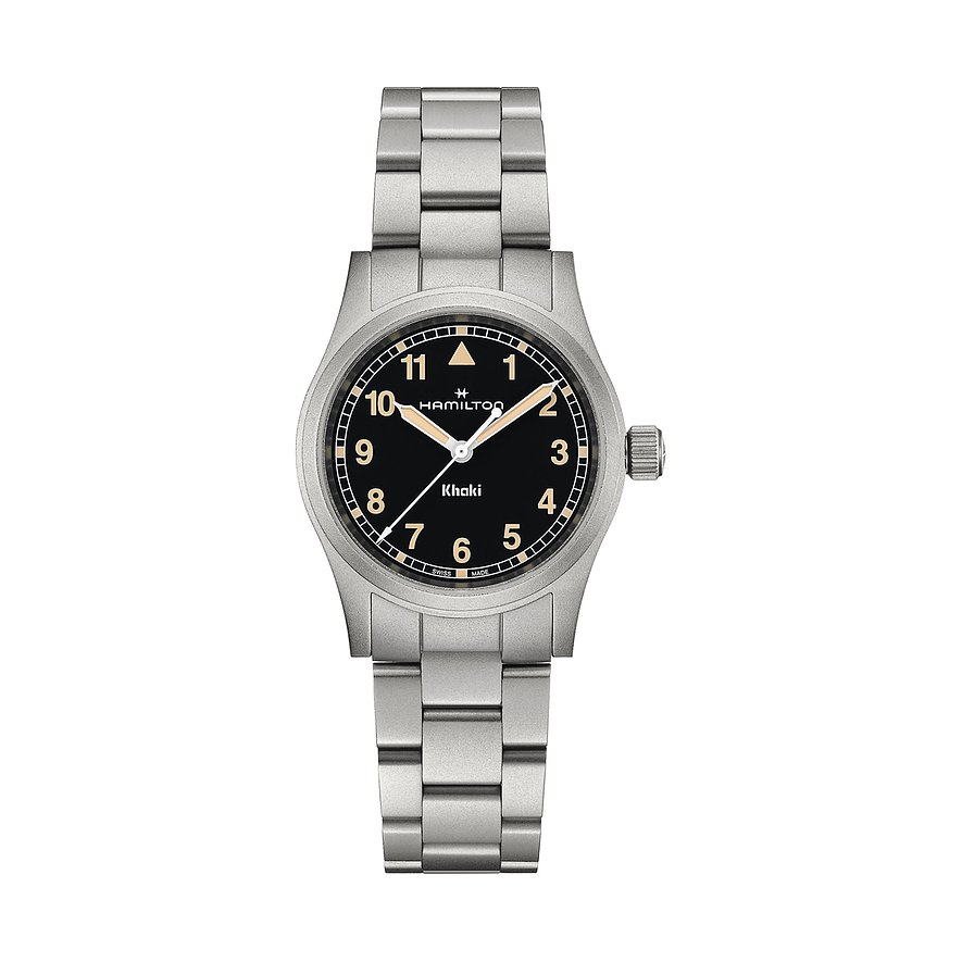Hamilton Unisexuhr Khaki Field H69301131, Unisex, Edelstahl, Armband: Edelstahl, Quarz, analog