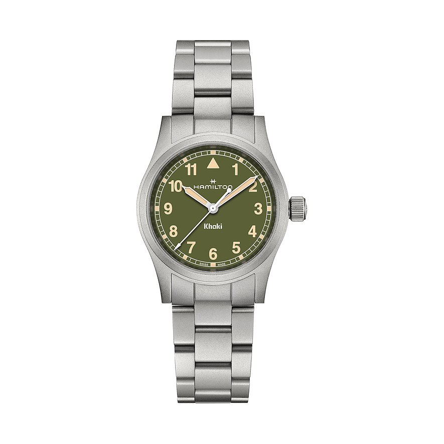 Hamilton Unisexuhr Khaki Field H69301160, Unisex, Edelstahl, Armband: Edelstahl, Quarz, analog