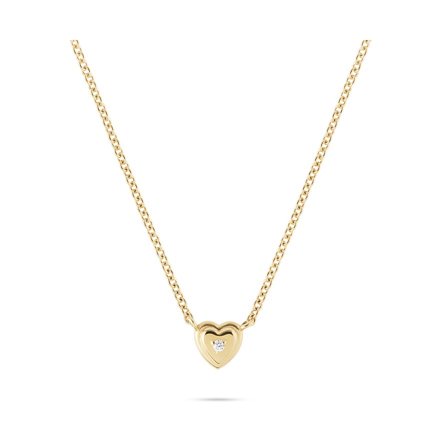 Guido Maria Kretschmer Kette Symbols, Zirkonia, synthetisch, Damen, 925er Silber, gelbgold