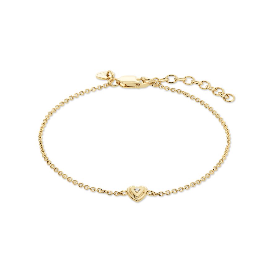 Guido Maria Kretschmer Armband Symbols, Zirkonia, synthetisch, Damen, 925er Silber, gelbgold