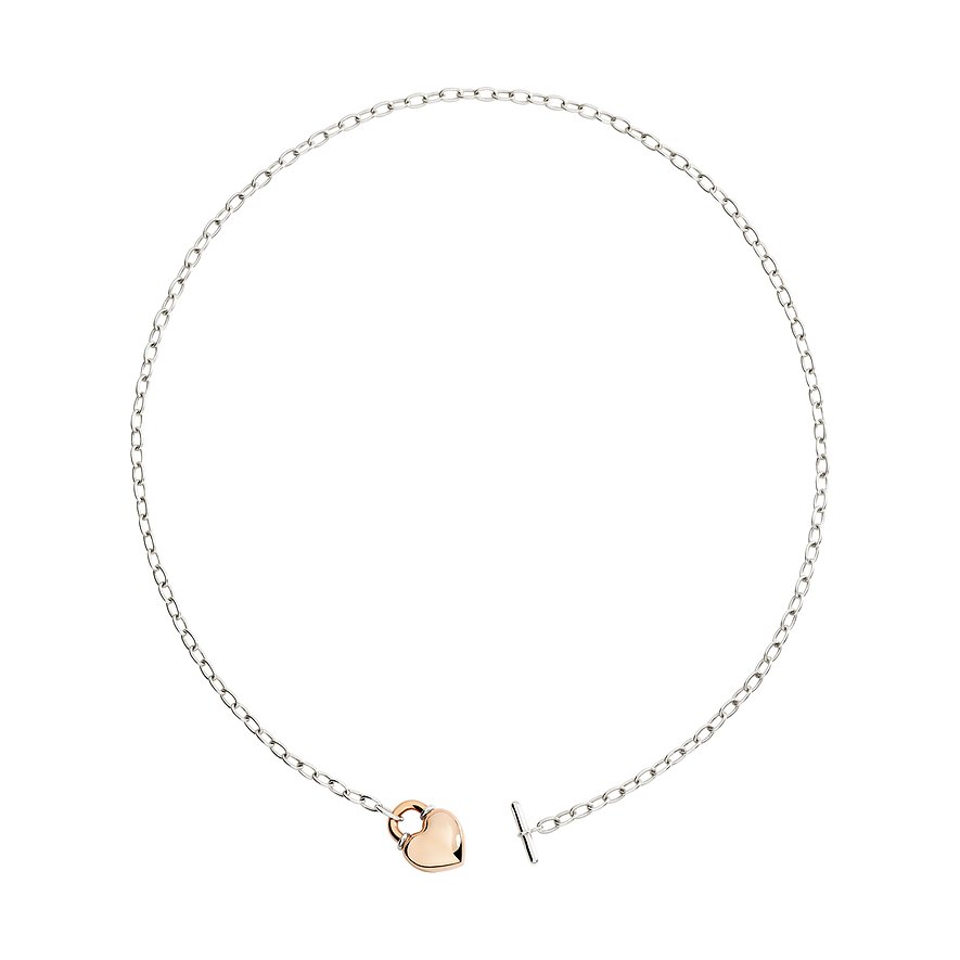 DoDo Kette Cuore, Damen, 375er Roségold, 925er Silber, roségold