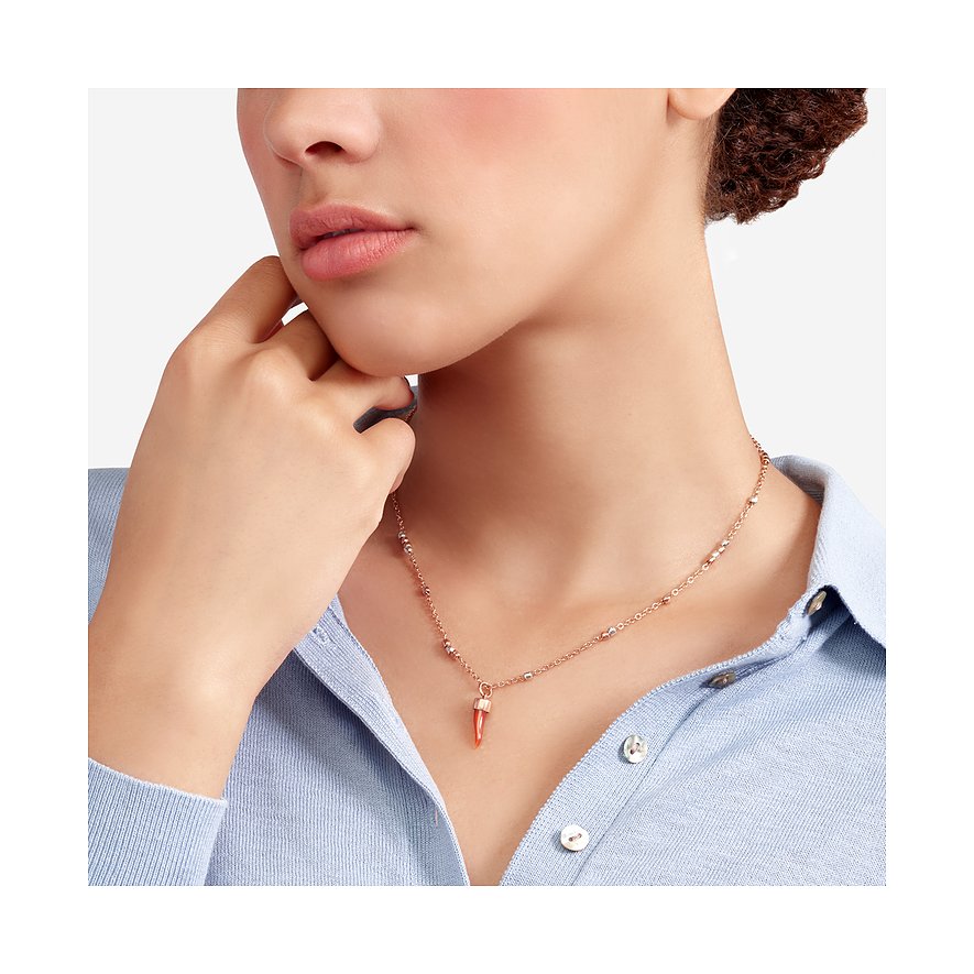 DoDo hanger van 375 roségoud met carneool.