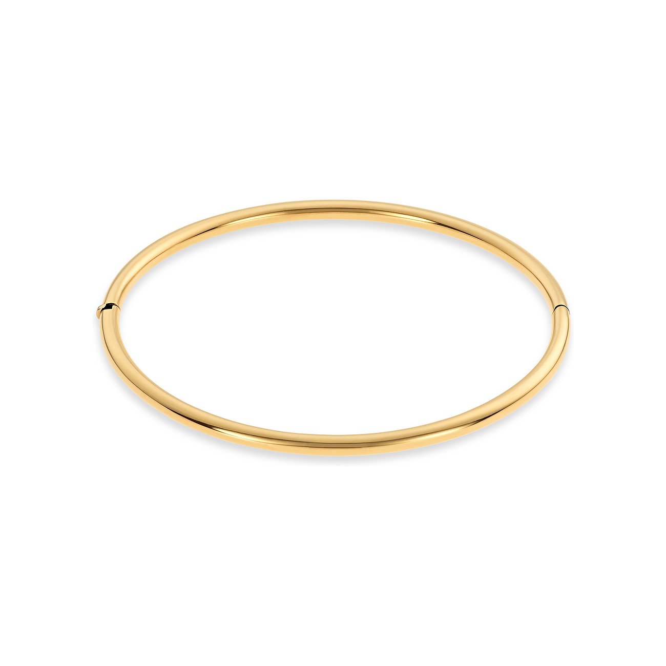 CHRIST Armreif aus 585 Gelbgold, schlicht und poliert.