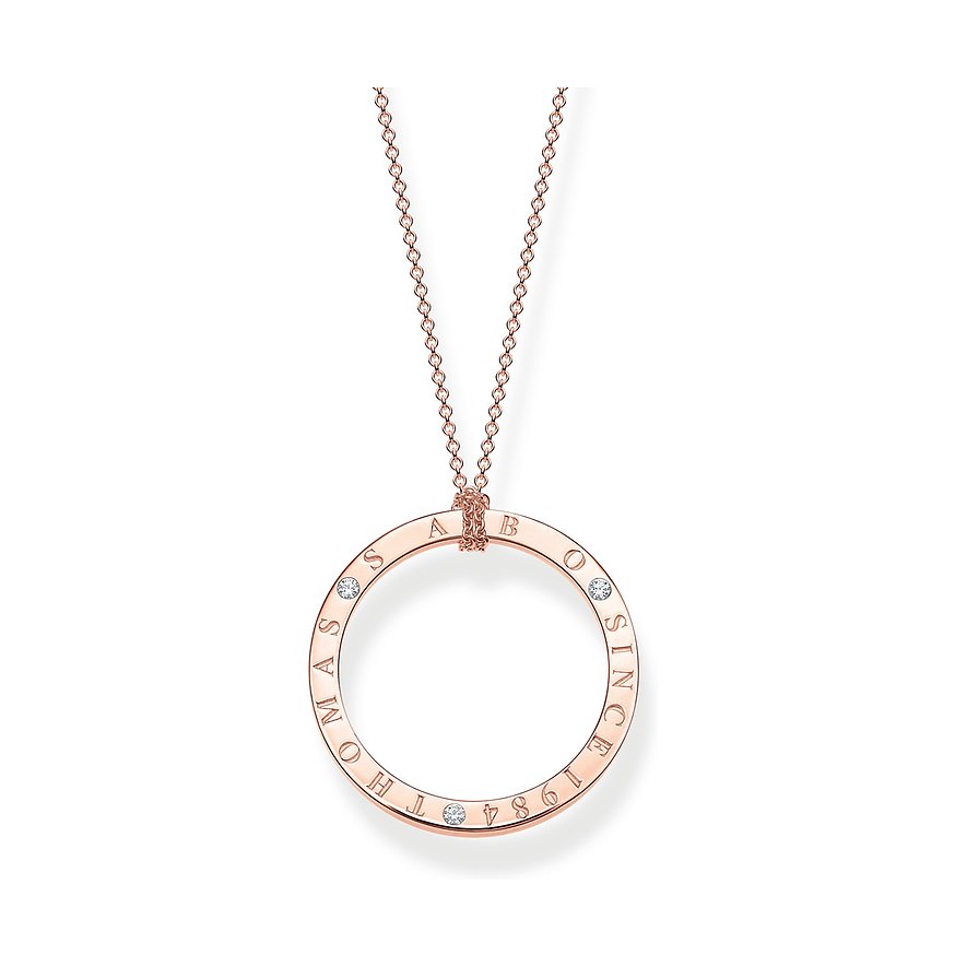 2. Chance - Thomas Sabo Kette KE1877-416-14-L90, Zirkonia, Damen, 925er Silber, roségold
