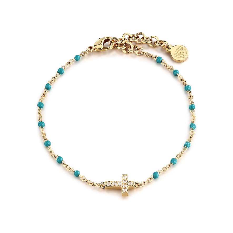 Chiara Ferragni Armband, Zirkonia, Damen, Messing, gold