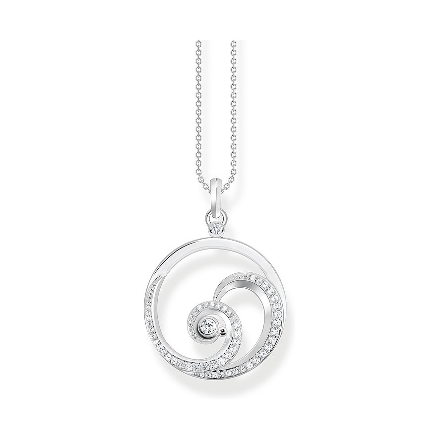2. Chance - Thomas Sabo Kette KE2143-051-14-L45V, Zirkonia, Damen, 925er Silber, silber