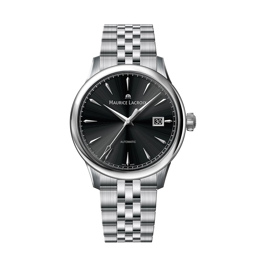 Maurice Lacroix Herrenuhr 1975 Automatic 756008-SS002-330-1, Herren, Edelstahl, Armband: Edelstahl, Automatik, analog