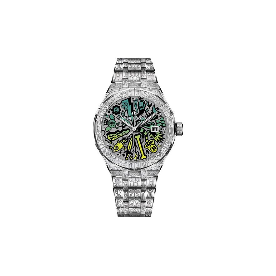 Maurice Lacroix Herrenuhr Aikon Automatic AI6008-SS009-090-1, Herren, Edelstahl, Armband: Edelstahl, Automatik, analog