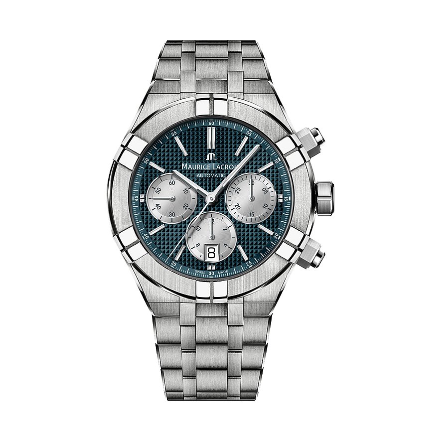 Maurice Lacroix Chronograph Aikon Automatic Chronographe AI6018-SS002-630-1, Herren, Edelstahl, Armband: Edelstahl, Automatik, analog