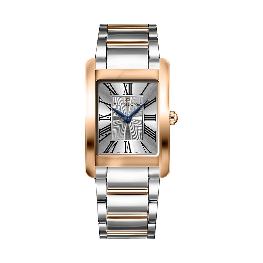 Maurice Lacroix Damenuhr Fiaba Quartz FA1205-PVP02-110-A, Damen, Edelstahl, Armband: Edelstahl, PVD beschichtet, Quarz, analog