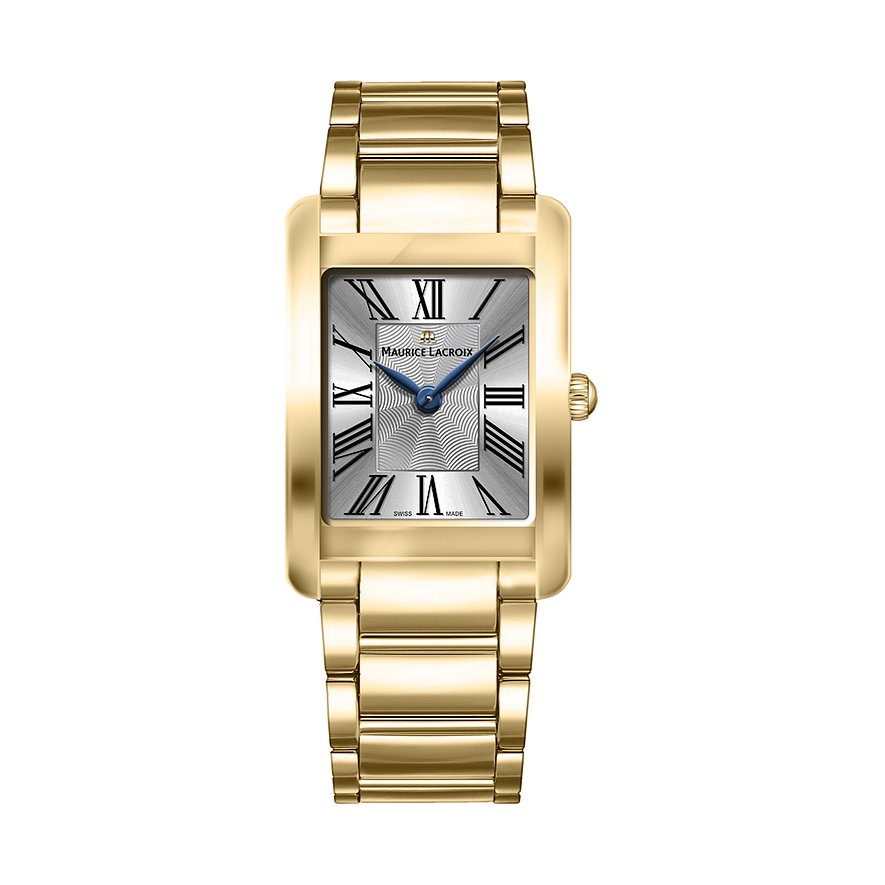 Maurice Lacroix Damenuhr Fiaba Quartz FA1205-PVY02-110-1, Damen, Edelstahl, Armband: Edelstahl, PVD beschichtet, Quarz, analog