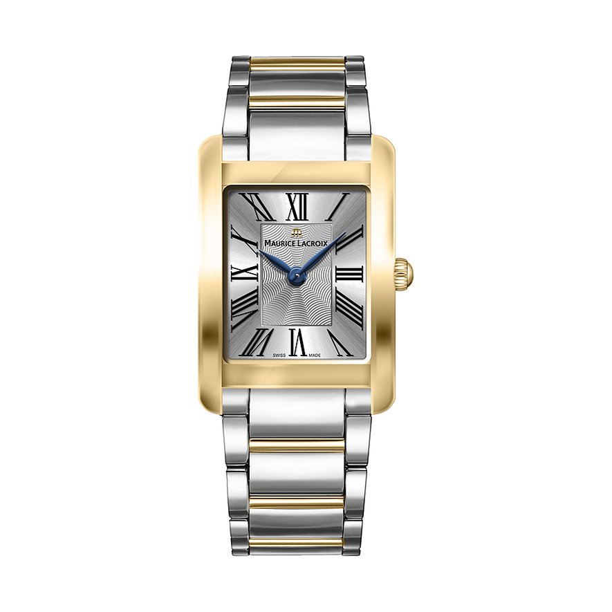Maurice Lacroix Damenuhr Fiaba Quartz FA1205-PVY02-110-A, Damen, Edelstahl, Armband: Edelstahl, PVD beschichtet, Quarz, analog