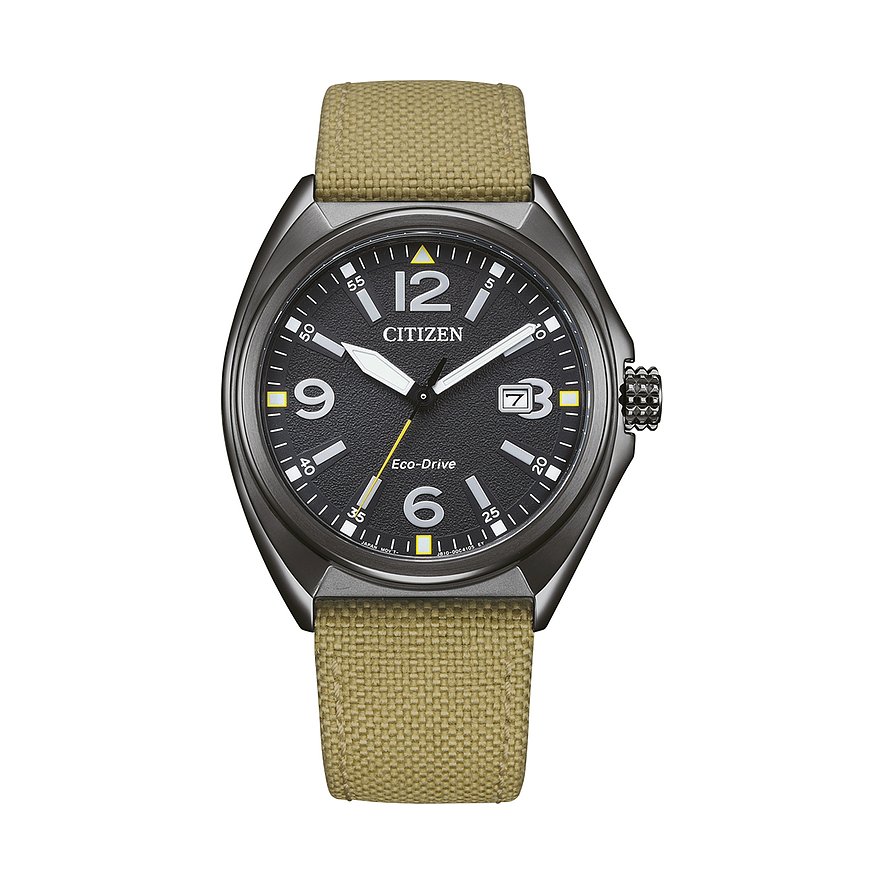 Citizen Herrenuhr Sport AW1575-08E, Herren, Edelstahl, Armband: Kunststoff, Quarz