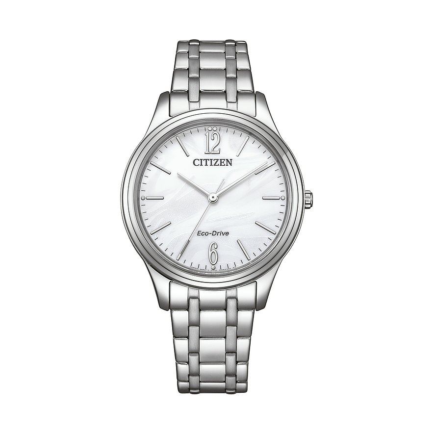 Citizen Damenuhr Elegance EM0411-71A, Damen, Edelstahl, Armband: Edelstahl, Quarz