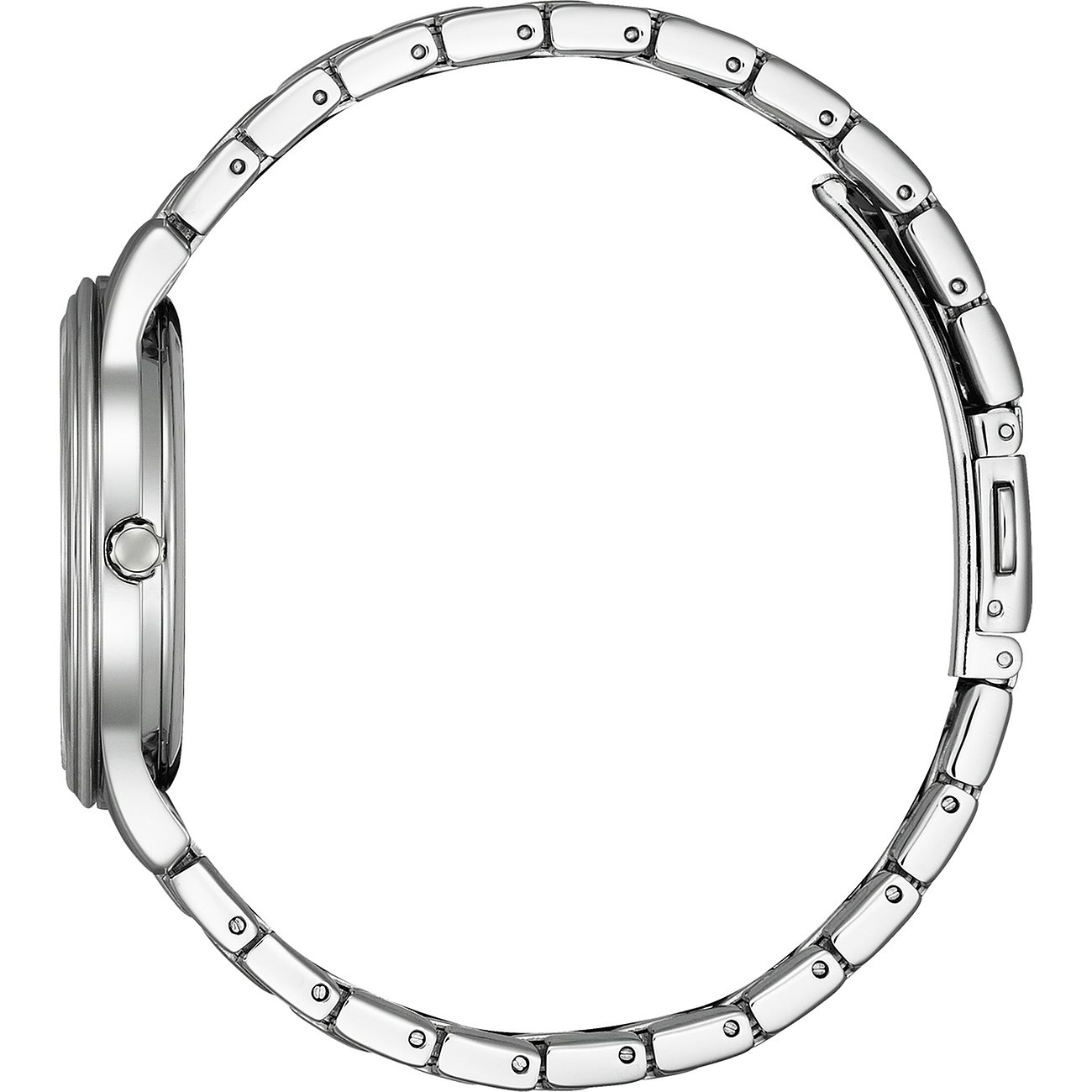 Citizen Damenuhr mit Edelstahlgehäuse und Gliederarmband.