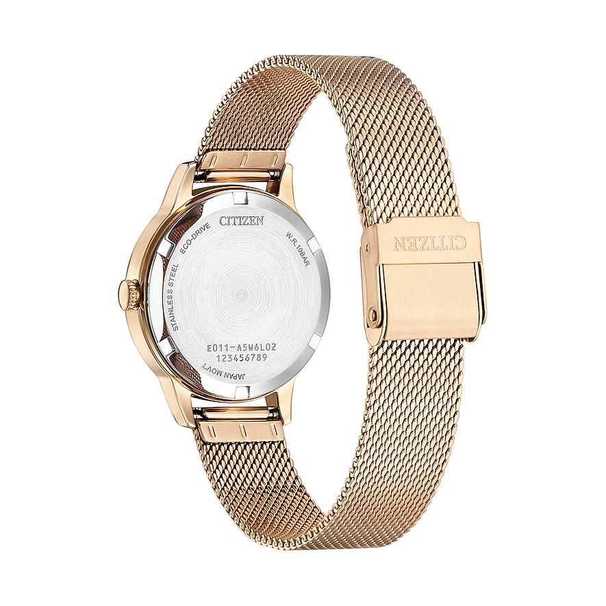 Citizen Elegance analoog Eco-Drive horloge voor dames met roestvrijstalen armband, zilver, Eén maat, armband