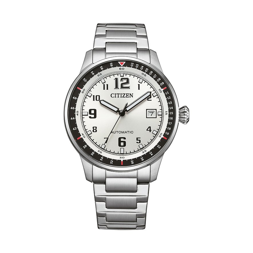 Citizen Herrenuhr Mechanisch NJ0190-51A, Herren, Edelstahl, Armband: Edelstahl, Automatik, analog